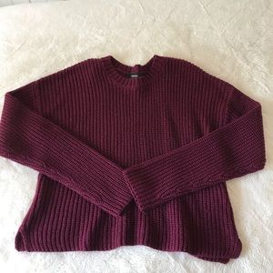Forever 21 burgundy sweater